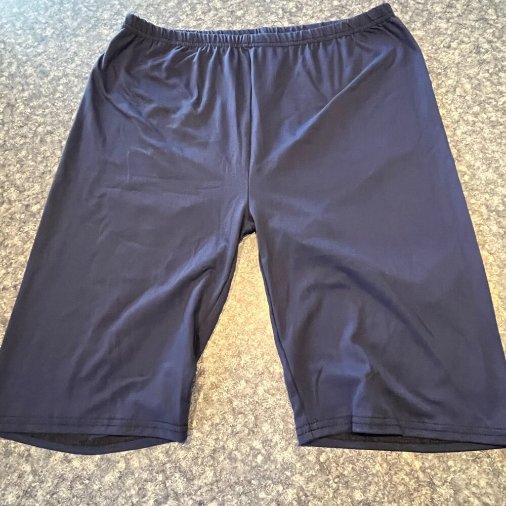 unbranded Women's stretchy blue shorts - estimated 1X